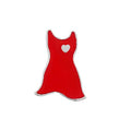 5/10/25/100 Bulk Small Red Dress Shaped Pins