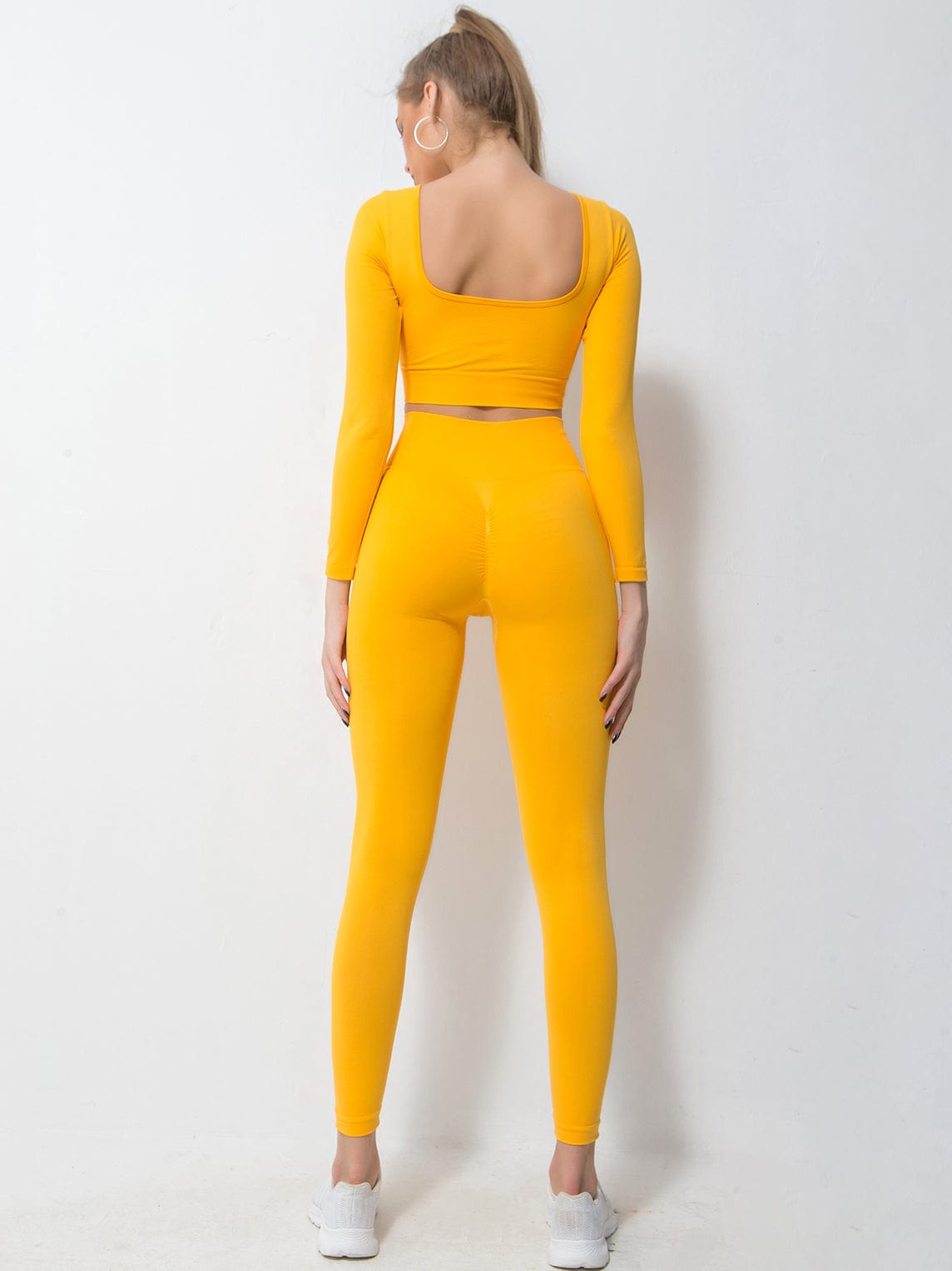 V-Neck Seamless Activewear Set (2-Piece)