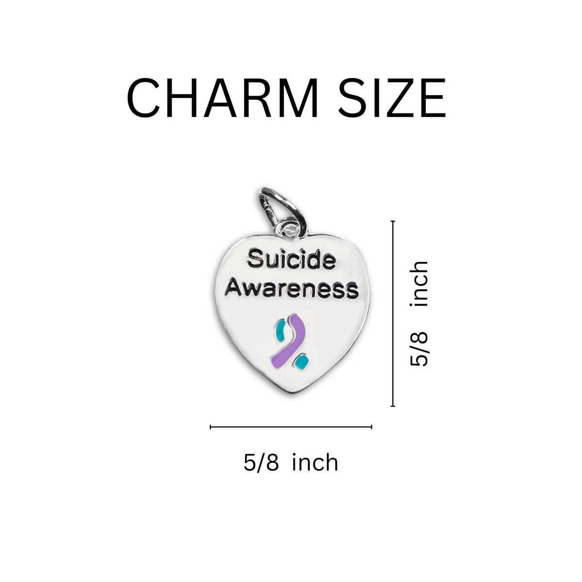 Suicide Awareness Chunky Charm Bracelets
