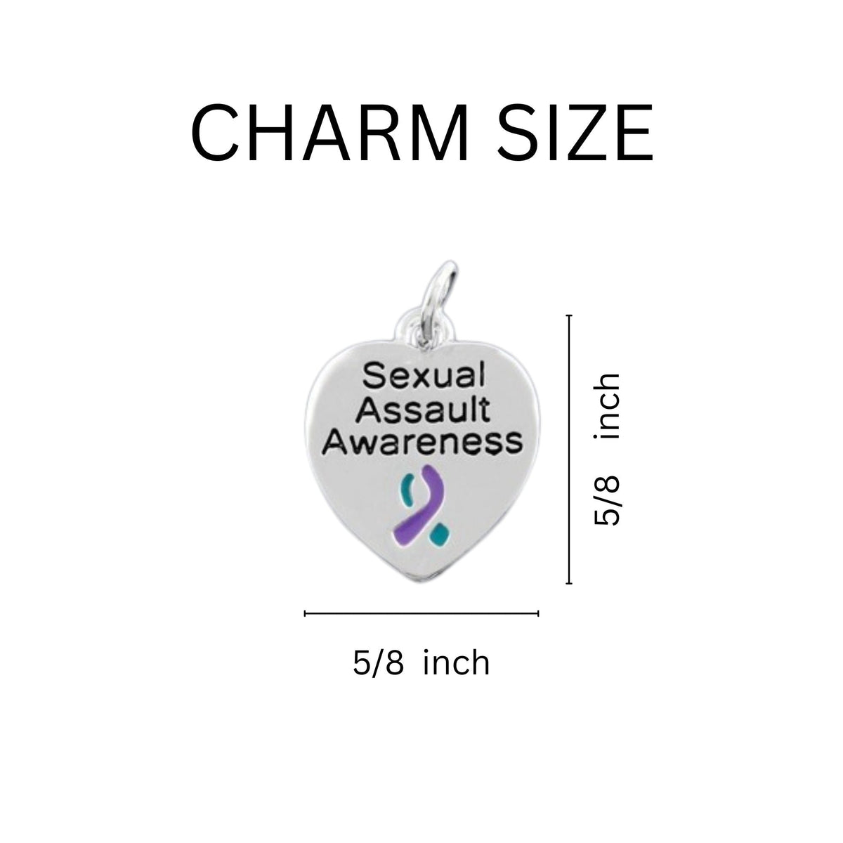 Teal & Purple Ribbon Rope Style Sexual Assault Bracelets