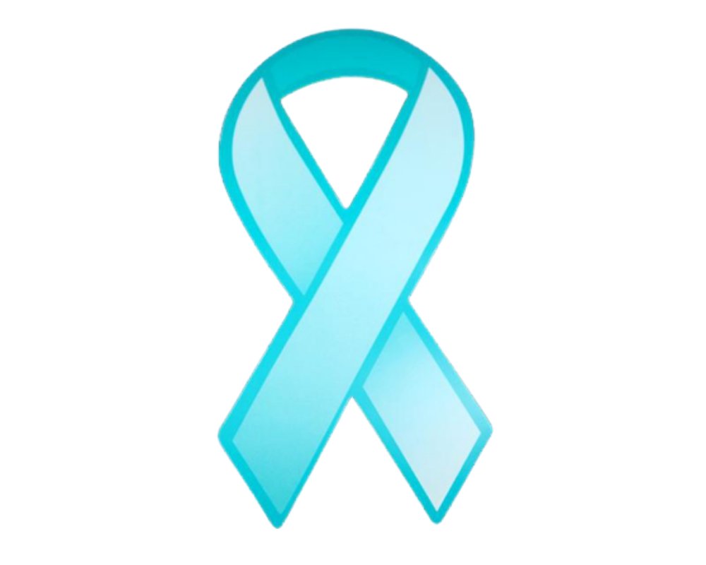 50 Teal Ribbon Paper Donation Ribbons (50/Pack)