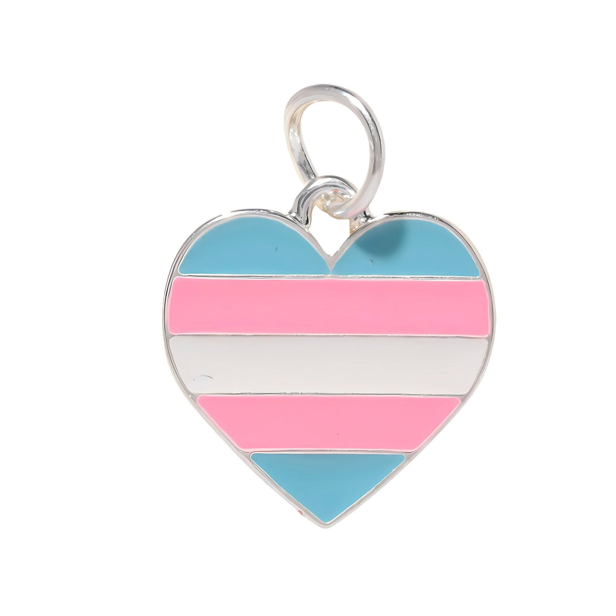5/10/25/100 Transgender Heart Pride Charms