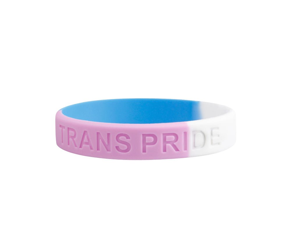5/10/50/100 Transgender PRIDE Silicone Bracelets