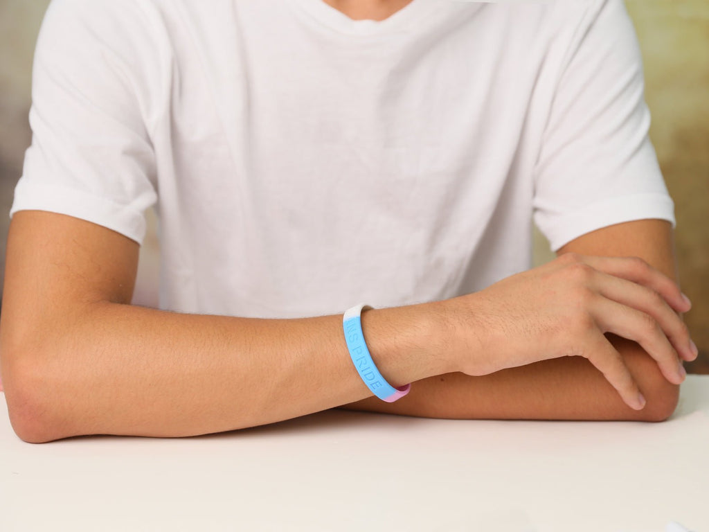 5/10/50/100 Transgender PRIDE Silicone Bracelets