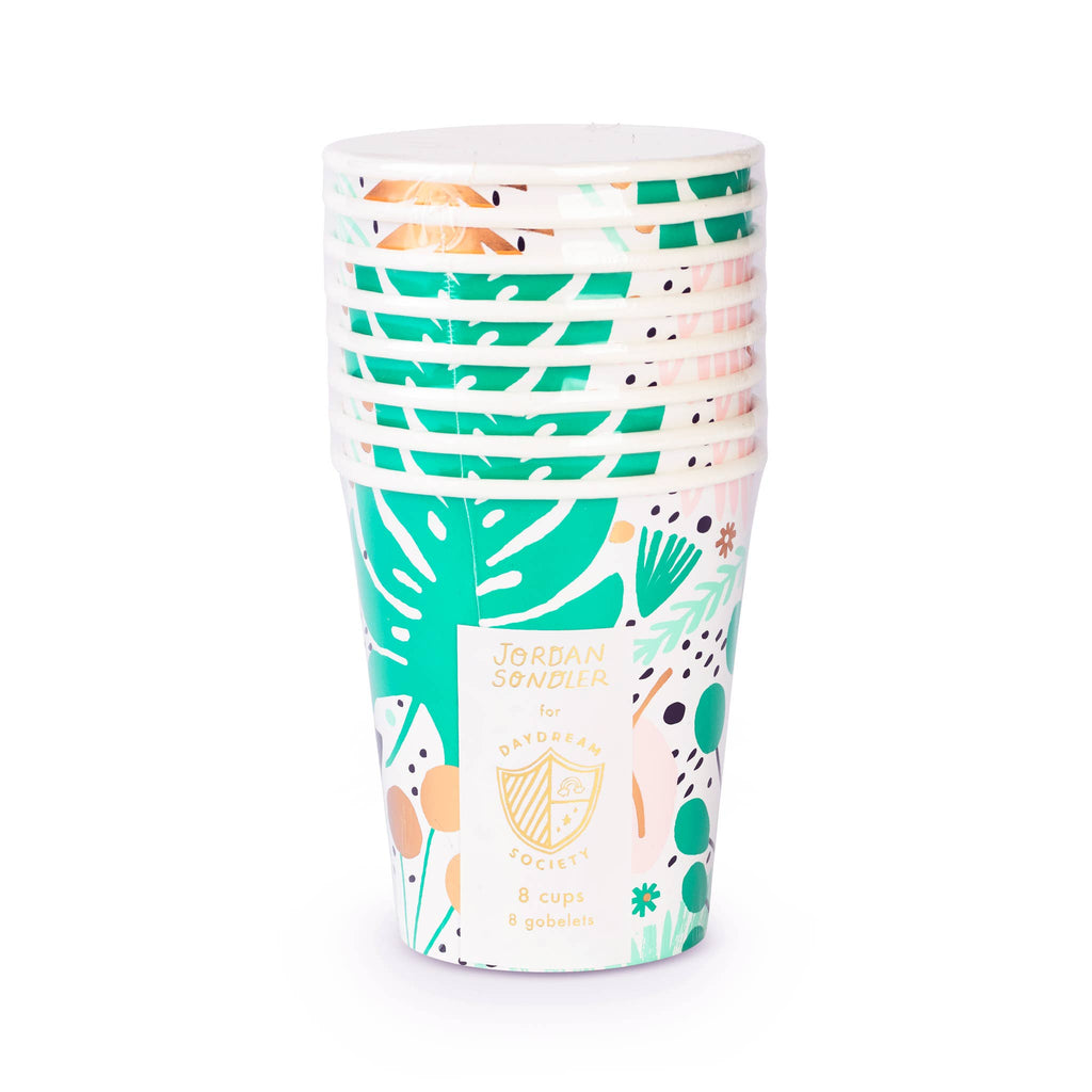 Tropical Palm Paper Cups