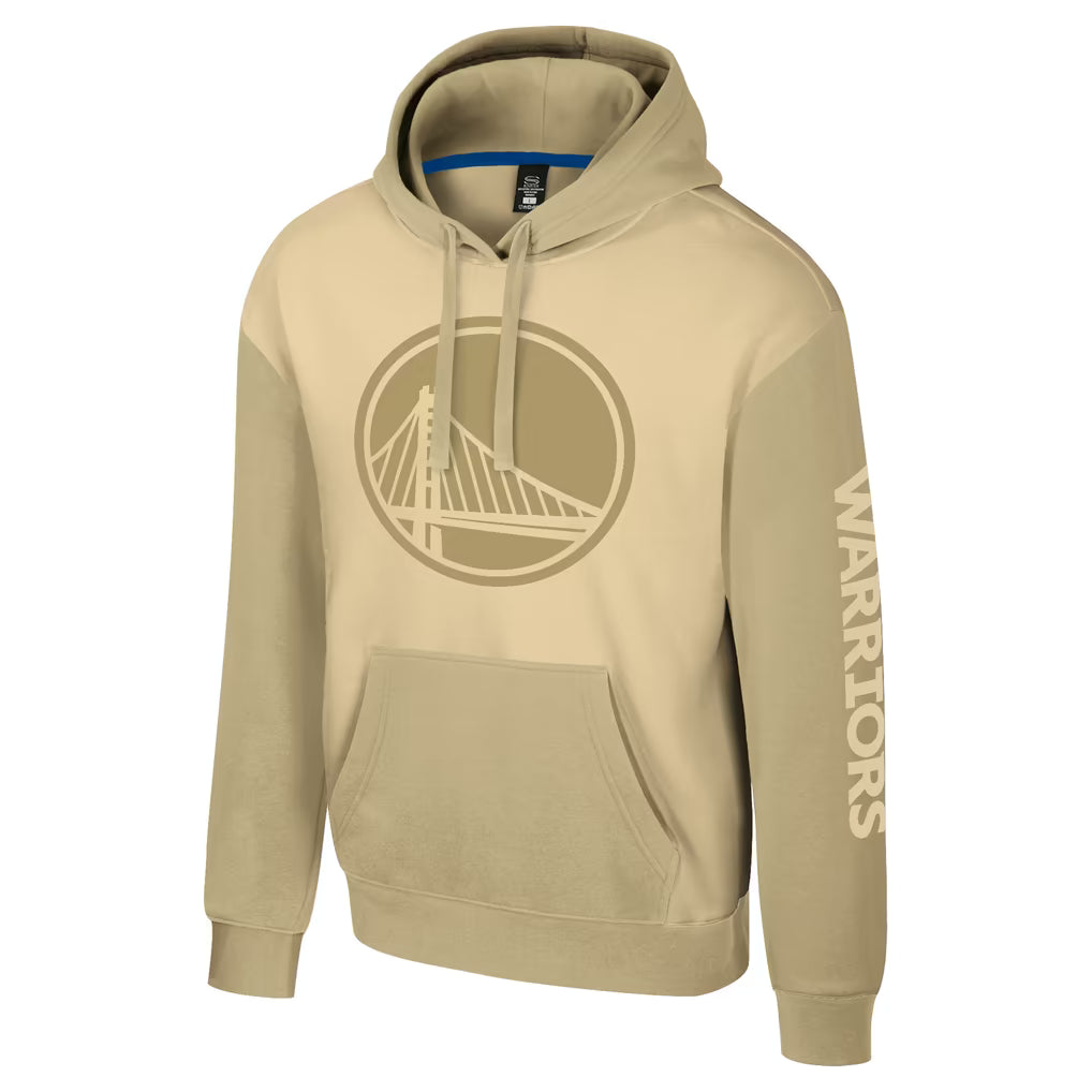 Unisex Stadium Essentials Khaki Golden State Warriors Rafters Burst Hoodie
