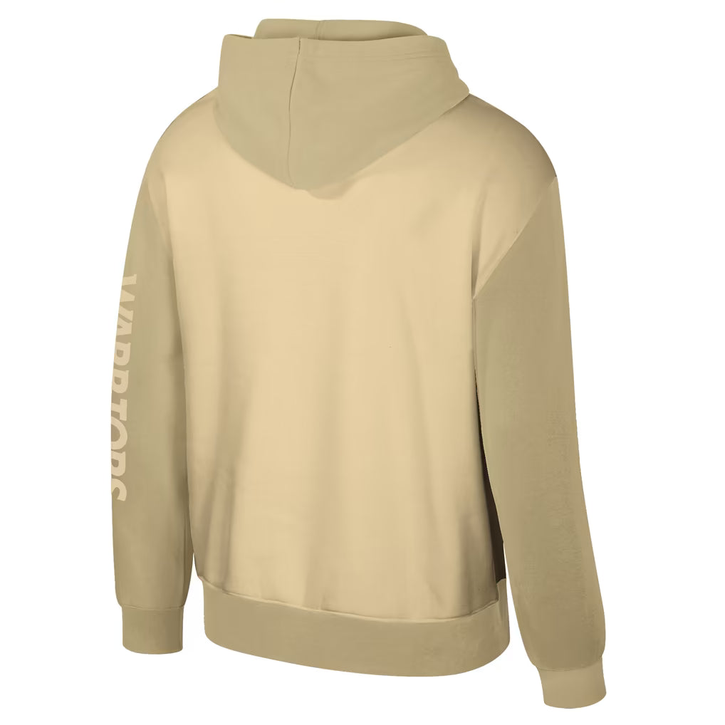 Unisex Stadium Essentials Khaki Golden State Warriors Rafters Burst Hoodie