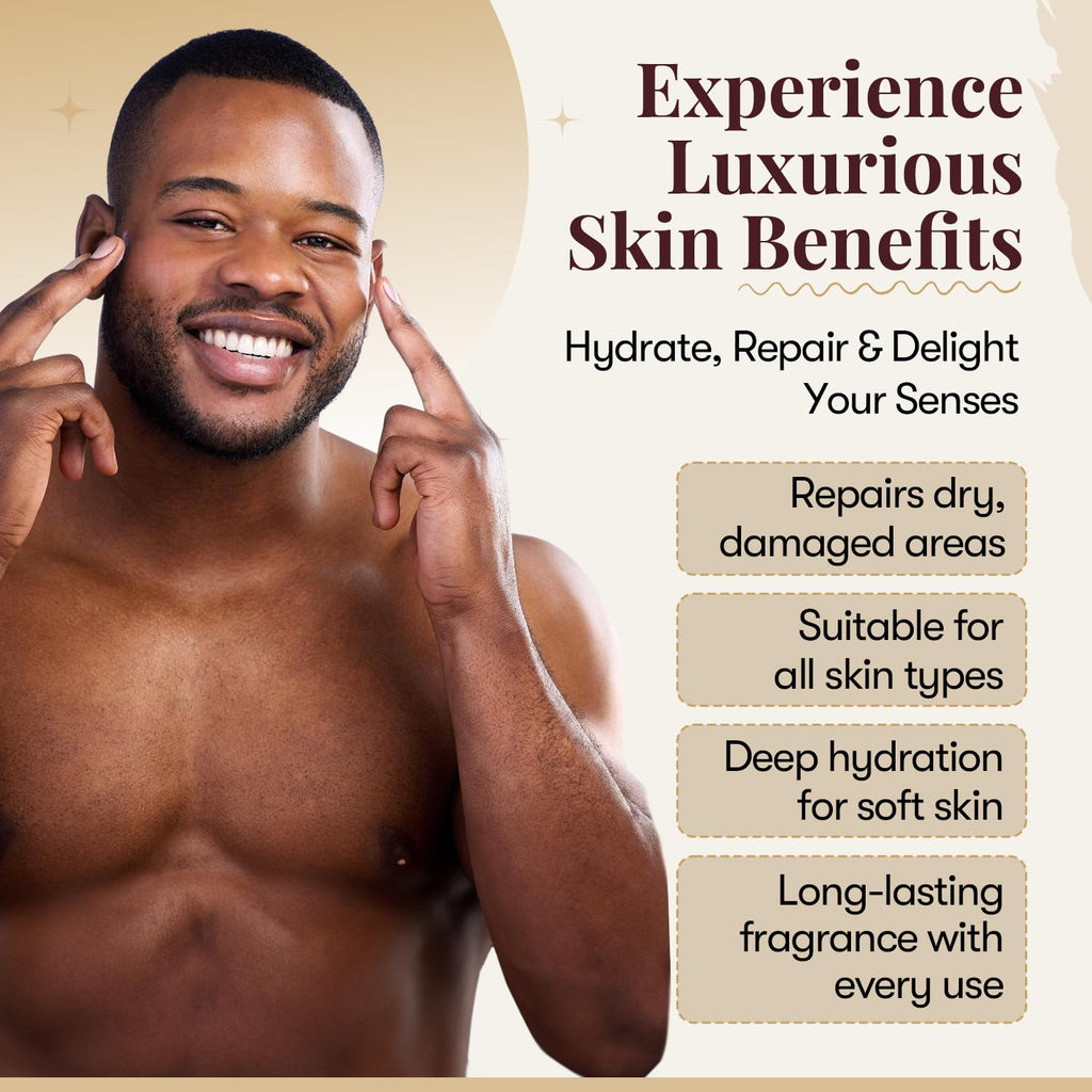 LEGACY – Luxury Fragrance Body Butter | Black Leather, Amber & Rose Cologne Scent Moisturizing Skin Butter | Cologne Butter