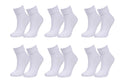 TITTIMITTI® Women’s 98% Organic Cotton Crew Socks — 6-Pack, Soft & Breathable