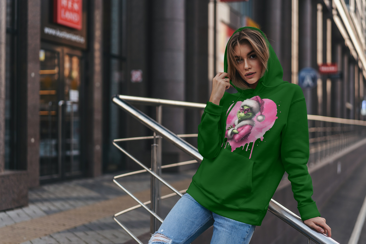 Grinch Inspired Christmas Hoodie | Premium Holiday Hoodie | Cozy, Festive & Full of Cheer