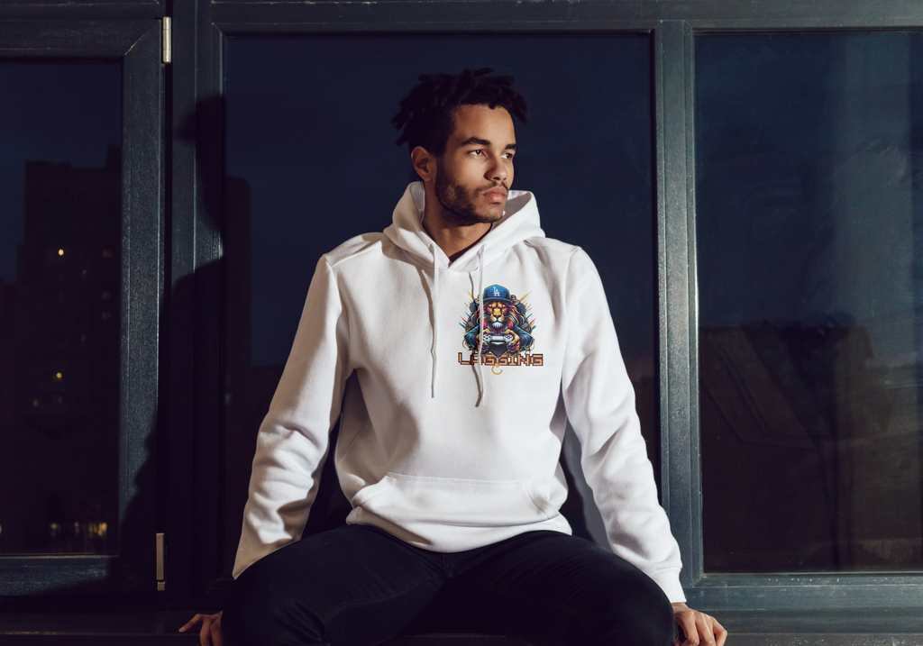 Lagging Lion | Gamer's Grind Hoodie | For the One Who Plays Hard & Lives Harder